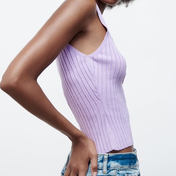 Zara Short Top - Lilac